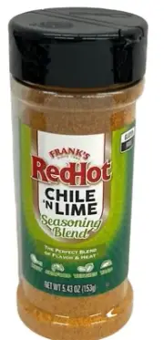 Franks Redhot Chile N Lime Seasoning Blend 5.43 oz Red Hot