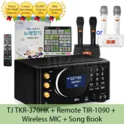 TJ Media TKR-370HK Karaoke Machine + TMW-100W Wireless Mic + Remote + Song Book
