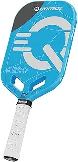 Qyntelix Carbon Fiber Pickleball Paddle - T700 Thermoformed Pickleball Paddle, Power Honeycomb Core, Expanded Sweet Spot, Edgeless Pickleball Paddle with 1 Paddle Cover & Eraser, Grip Tape
