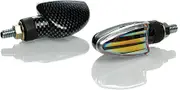Booster Mini M-3 C, turn signals , color: Black/Grey Clear , size: Short
