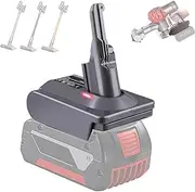 New Version V8 V7 Battery Adapter for Bosch Professional 18V System Li-ion Battery to Replace for Dyson Battery, Work with Dysn V8 & V7 Series Vacuum Cleaners Animal Absolute Motorhead