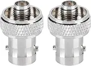 SMA Female to BNC Female Convert Adapter, 2Pcs SMA Female to BNC Female Antenna Connector for Two Way Radio, Coaxial Cables