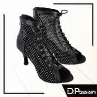 在飛比找momo購物網優惠-【D.Passion】12051B 黑 2.5吋(拉丁鞋/羅