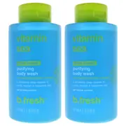 Vitamin Sea Purifying Body Wash by B.Tan for Unisex - 16 oz Body Wash - Pack of 2