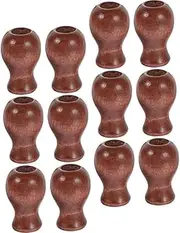 [HIDOSNG] 12pcs Bamboo Blinds Accessories Blind Pull Cord Knobs Wooden Blind Cord Knobs Wooden Cord Pulls Blind Replacement Parts Curtain Cord Drops Blinds Cord Holder Curtain Cord Pulls