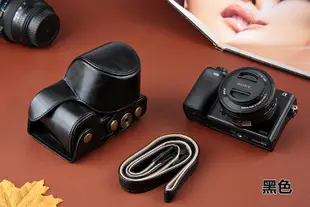 Sony微單皮套A6000鏡頭 皮套 兩件式皮質相機包 (6.4折)