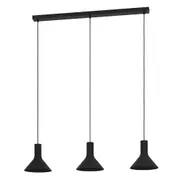 Morescana Pendant Light 3Lt in Black