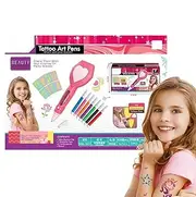 Kids Toy Body Art Pens, Child Pretend Toy Paint Pens, Creative Girls Pretend Makeup Sets, Paint Stencils for Girls, Boys, Children, Fun Body Art for Kids, Safe Toy Pens for Creative Play