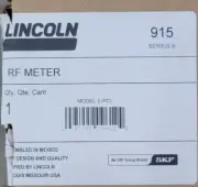 LINCOLN INDUSTRIAL 915 RF ELECTRONIC METER SERIES B