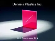 1 Sheet 1/8" 3119 Translucent Pink Cell Cast Acrylic Plexiglass 12 x 12