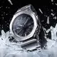 CASIO 卡西歐 G-SHOCK 八角農家橡樹 全金屬版 太陽能藍芽連線雙顯手錶 送禮推薦-銀 GM-B2100D-1A