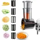Slicer Shredder Attachments for KitchenAid Stand Mixers, Cheese Grater, Salad...