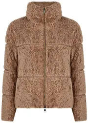 Moncler Segura Quilted Fleece Jacket - Camel - 1 1