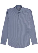 Boss Printed Stretch-cotton Shirt - Navy - 39 (C15.5 / M) 39 (C15.5 / M)