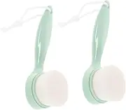 Happyyami Facial Skin Scrubber 2pcs Soft Bristle Face Brush for Gentle Cleansing