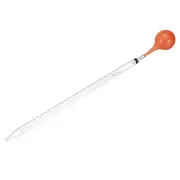 Graduated Dropper Pipettes Kit 50ml Borosilicate Glass Pipette w/ Rubber Bulb