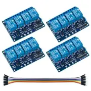 4Pack 4 Channel DC 5V Relay Module with Optocoupler Relay Board for Arduino R...