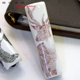 台灣梅花鹿陶瓷釘書機