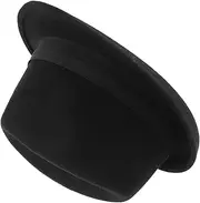 [WESIEVYA] Vintage Warm Wool Fedora Women's Dress Hat Wide Brim Hat for Outdoor Cosplay Black
