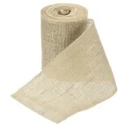 Burlap Ribbon, 5.9 Inch Wide Natural Jute Fabric Ribbon, 11 Yards