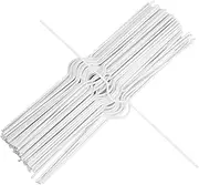 FUNNETOYU Calendar Hooks Set 100 Pcs Metal Wire Hangers Wall Mount Binder Frame Display Organizer Ideal for Home Office School Wall Hanging