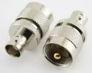 UHF Male to BNC Female Coax Connector Adapter