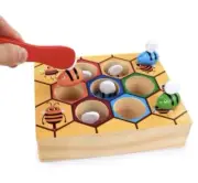 Hand Eye Brain Training Clipping Bee Colour Sorting Board Kids And Children Toy