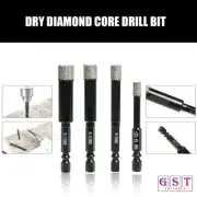 6-12mm Diamond Drill Core Bit Dry Holesaw Cut Marble Granite Tile Porcelain 1-4x