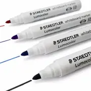 Staedtler Lumocolor Whiteboard Marker Pens 351 - Bullet Tip - Assorted pack of 4