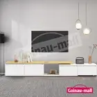 TV Stand Unit Storage Cabinet Entertainment Television Extendable Console Table