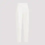 [The Row] The Row-Off White Linen Antone Pant-Donna 6