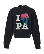 Palm Angels I Love PA Crewneck Sweatshirt XS Black