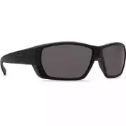 Costa Tuna Alley Blackout Frame Sunglasses w/Gray 580P Lenses 06S9009-90090162