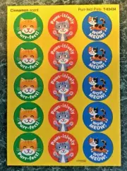 TREND Scratch & Sniff Stinky Sheet CINNAMON SCENT Calico Cat MATTE Stickers