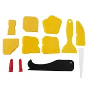 12 Pieces Caulking Tool Kit Silicone Sealant Finishing Tool Grout Scraper Caulk Remover And Caulk N Color as shown