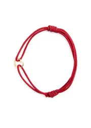 Aliita Mini Corazon Cord Bracelet - Red ONE SIZE
