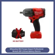 Milwaukee Mid-Torque Impact Professional Wrench 18V Lithium Battery Electric-AU