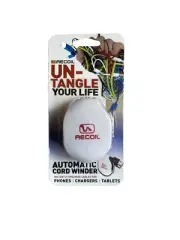 WOW! RECOIL Un-Tangle Automatic Cord Winder Organizes Cables & FAST FREE SHIP!!!