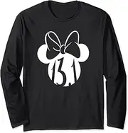 [Disney] Mickey And Friends Minnie Mouse 13.1 Fitness Logo Long Sleeve T-Shirt