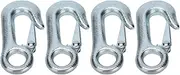 Sturdy Winch Hook Set, Galvanized Clevis Slip Kit with Safety Latches, 4Pcs for Trailer, Ship Towing (108 * 20mm)