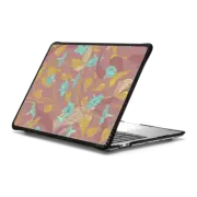 MacBook Pro 13-inch (M1 / M2 / Intel) Impact Case Abstract mauve pink ivory aqua blue yellow floral pattern