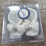 Baby Girl Clothes New Jefferies Socks Newborn White Knit Bow Booties