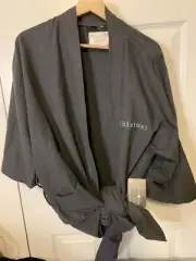 New Monarch Cypress Microfiber Luxury Gray Robe OSFM