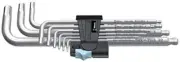 Wera 05022720001 Stainless 3950 Ball-point Metric Hex-Plus Ergonomic L-Key Set