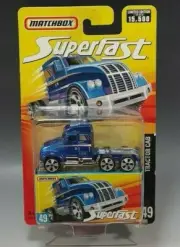 2006 MATCHBOX #49 TRACTOR CAB SUPERFAST BLUE L.E. NIB CONDITION