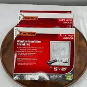 Frost King Insulation Kits Lot of 3 (Extra Large Window x 2, Patio Door x 1)