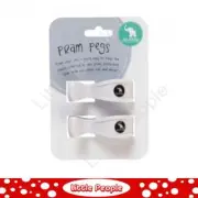 Pram pegs 2 Pack Pegs White Gift Idea