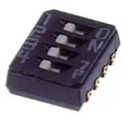 Nidec Copal Electronics DIP SWITCHES 10Pcs 4-Way 500VAC Slide Actuator