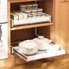 Adjustable Cabinet Pull Out Drawer Shelf Organiser Rack Storage Bottle Holder