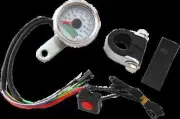 DS SS White Face Metric Speedometer w Indicator Dyna Super Glide T-Sport 01-03